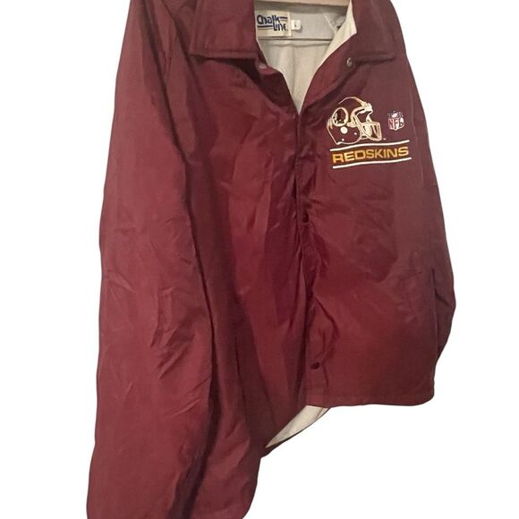 Vintage Chalk Line 90's NFL Washington Redskins Satin Locker Line Jacket Sz L - Picture 3 of 16